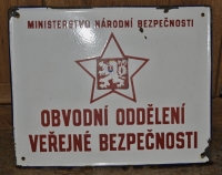 Označení služebny veřejné bezpečnosti