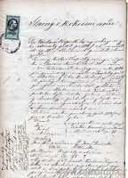 Soudní dokument o padlém v prusko-rakouské válce 1866
