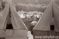 Sraz mladých turistů na Potštejně v roce 1966