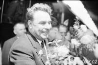 Leonid Brežněv v Hradci Králové