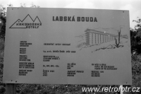 Výstavba Labské boudy v Krkonoších