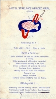 Denní menu královéhradeckého Hotelu Střelnice