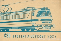 Reklama na jídelní a lůžkové vozy ČSD