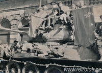 Sovětský tank T 34 na konci války