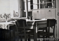 Interiér bytu v roce 1941