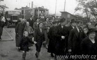Pohřební průvod v říjnu 1940