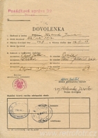 Vojenská dovolenka v roce 1953