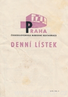 Jídla z národní restaurace Praha
