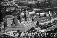 Pražský hrad z letadla