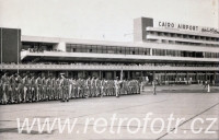 Čestná stráž na káhirském letišti